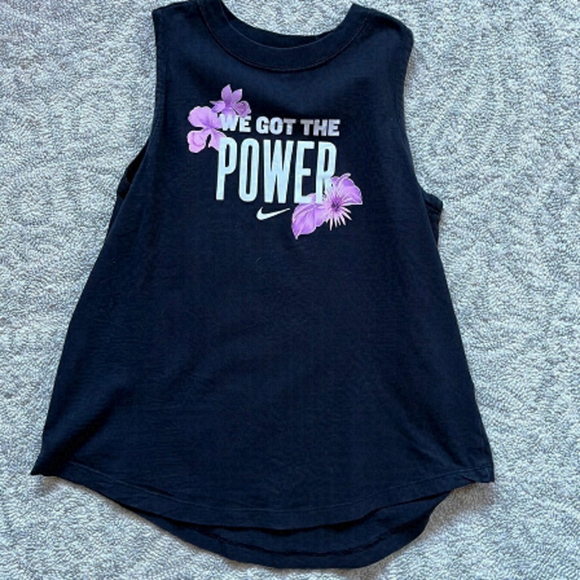 Girls nike tank top black size large - Picture 1 of 3